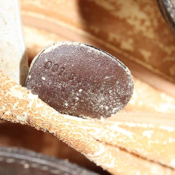 GUCCI Bamboo Hand Bag Leather 2way Brown Gold 001 3444 1638 Auth bs20098 - Picture 11 of 16